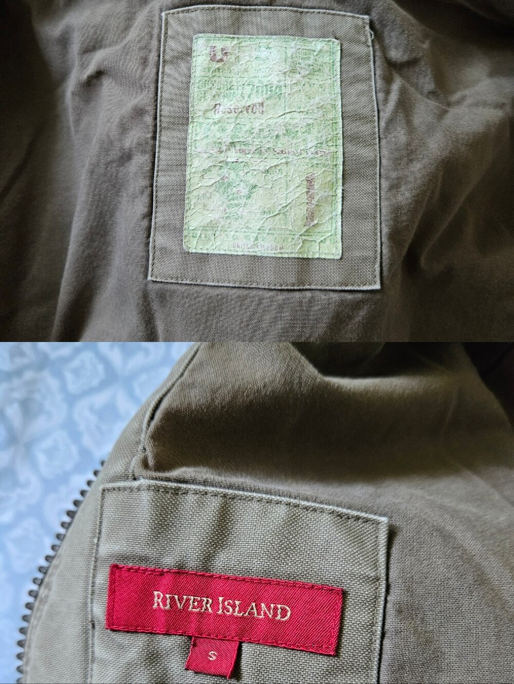 Vintage Y2K River Island Hooded Work Jacket - Picture 3 of 6
